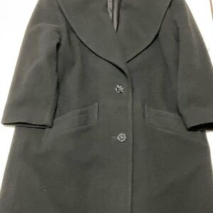 Cattiva Anglo Fabrics 100% pure wool  Elegant Black Women's Coat